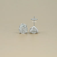 Round Cut Lab Grown Diamond Stud Earrings