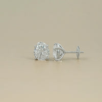 Round Cut Lab Grown Diamond Stud Earrings