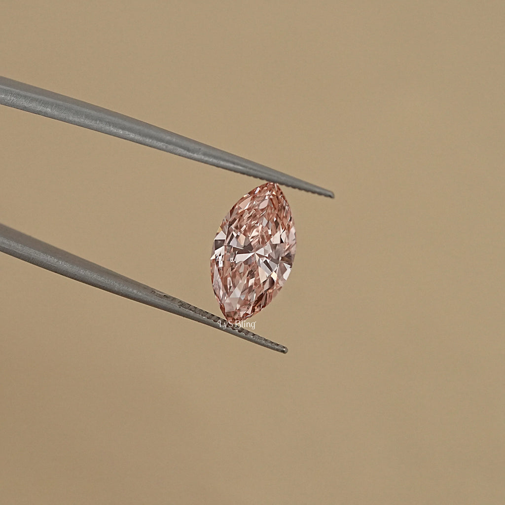 Marquise Fancy Vivid Pink Lab Diamond