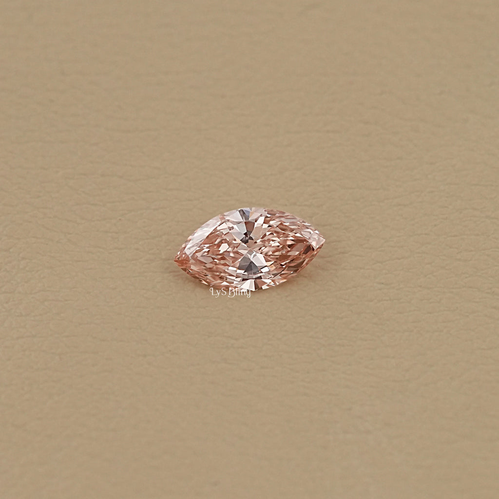 Marquise Fancy Vivid Pink Lab Diamond