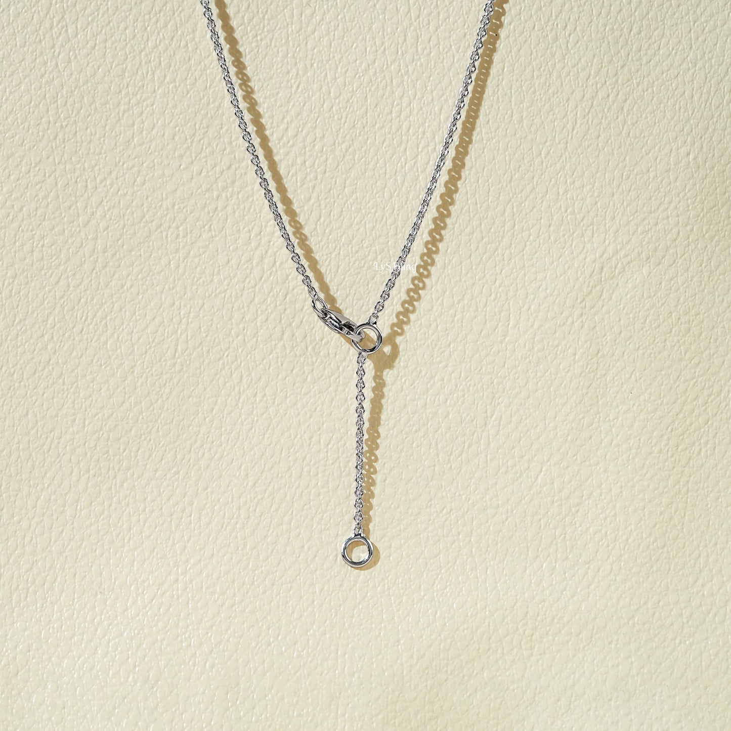 Oval Lab Diamond Station Chain Necklace