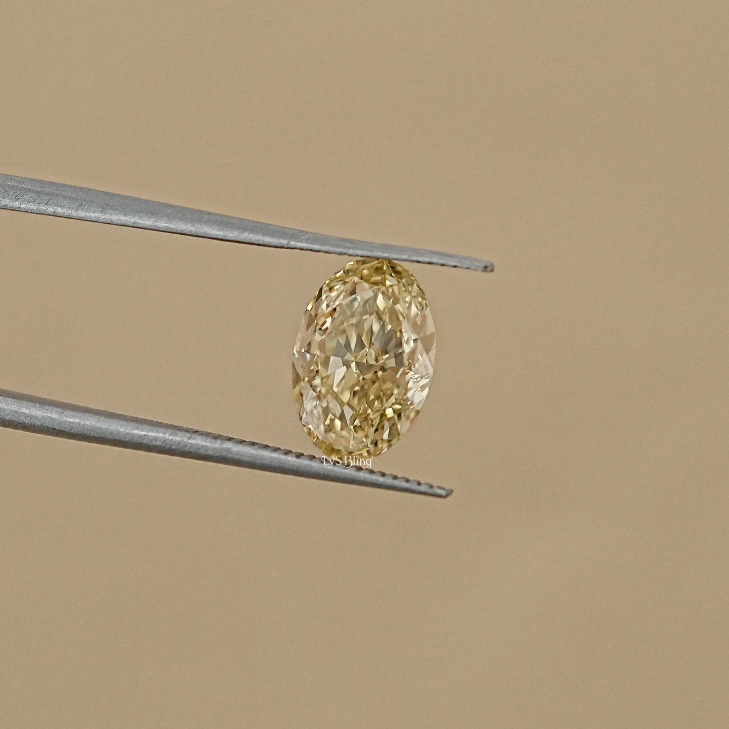 Oval Cut Fancy Yellow Loose Diamond