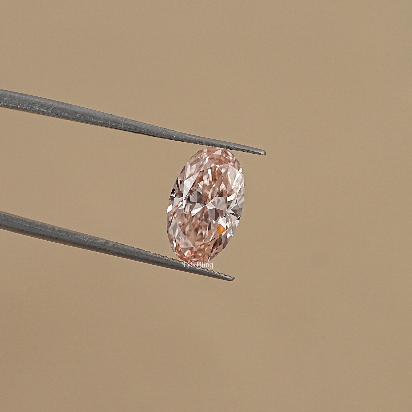 2.55 CT Oval Fancy Vivid Pink Loose Diamond