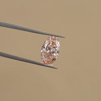 2.55 CT Oval Fancy Vivid Pink Loose Diamond
