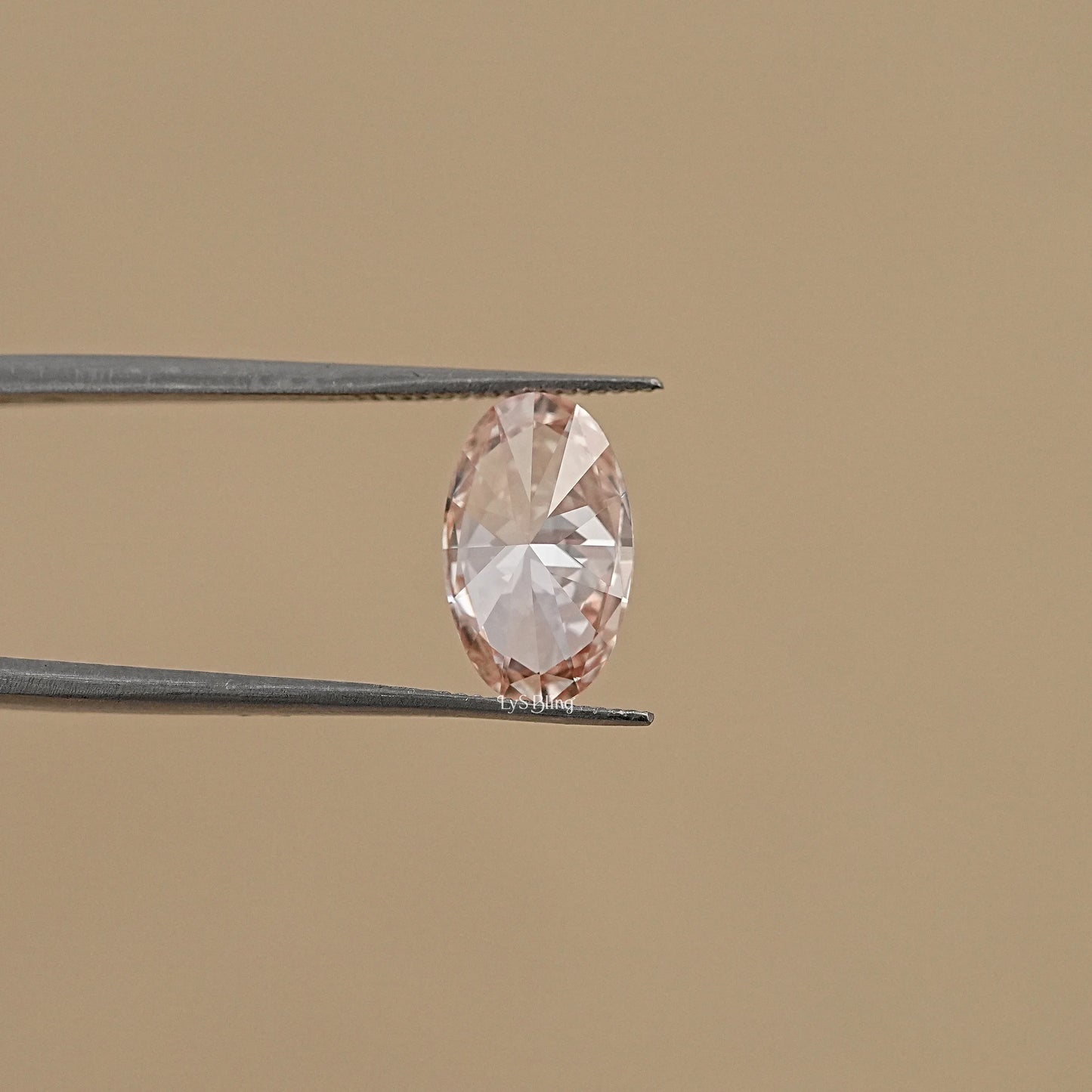 2.55 CT Oval Fancy Vivid Pink Loose Diamond