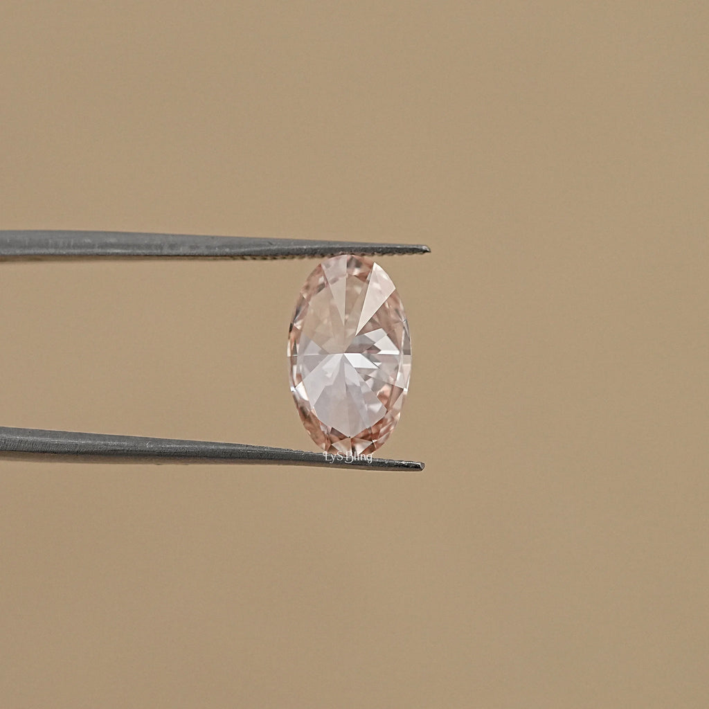 2.55 CT Oval Fancy Vivid Pink Loose Diamond
