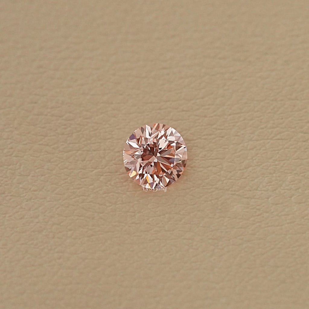 2.50 CT Fancy Vivid Pink Round Loose Diamond