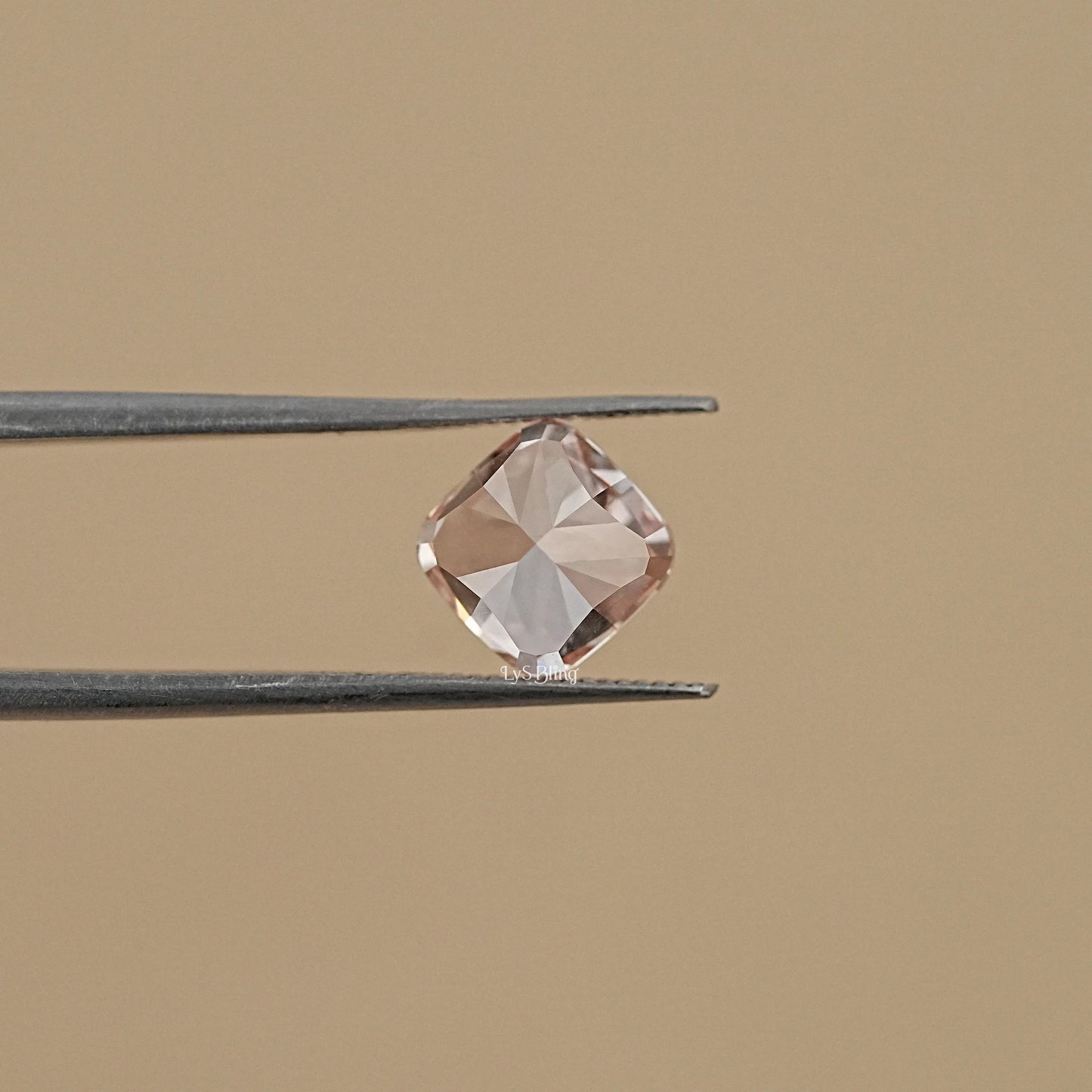 Fancy Intense Pink Square Cushion Lab Diamond