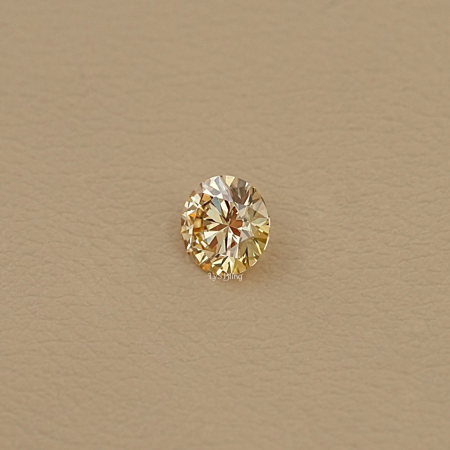 Fancy Intense Yellow Round Lab Grown Diamond