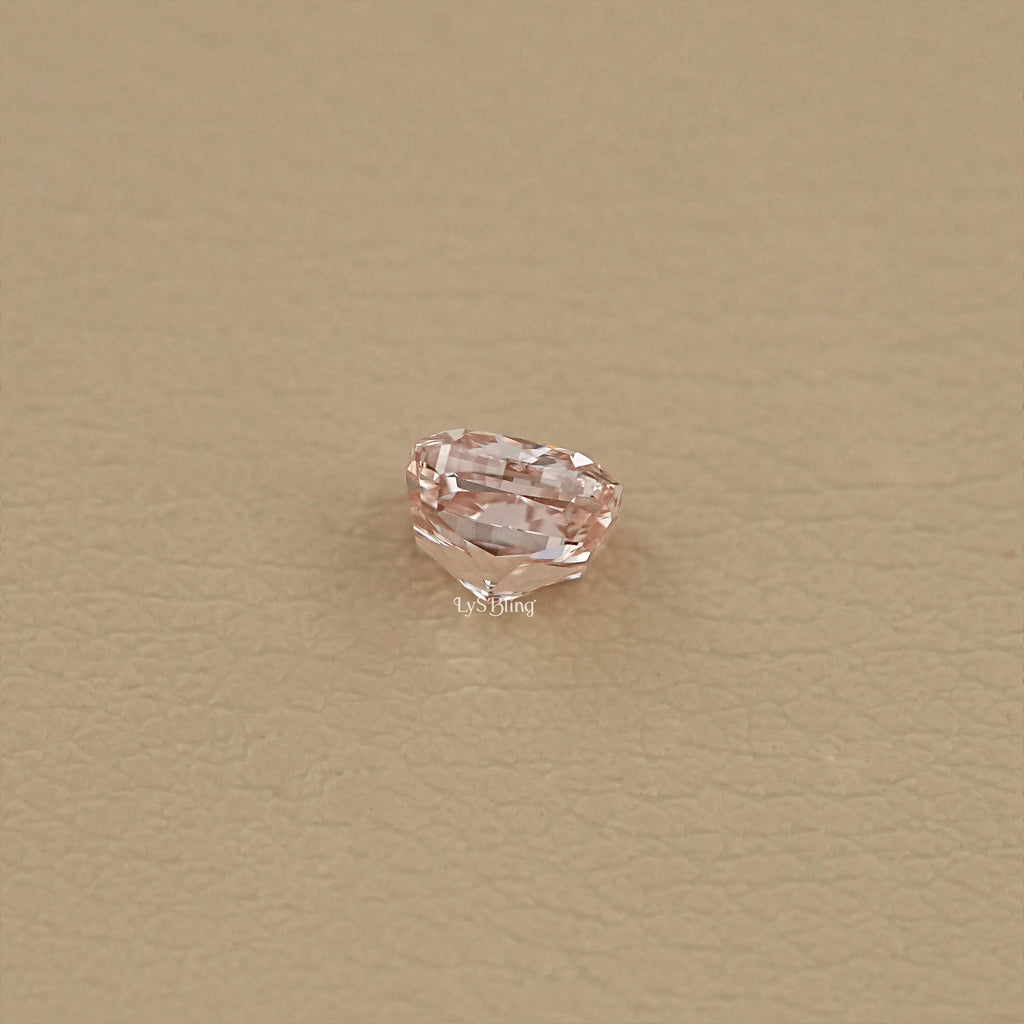 Fancy Intense Pink Square Cushion Lab Diamond