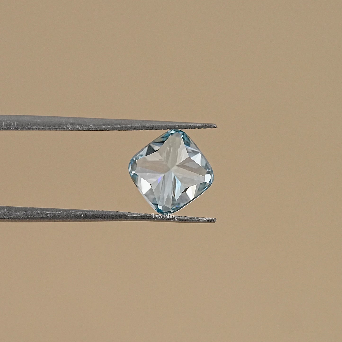 Fancy Vivid Blue Square Cushion Loose Diamond
