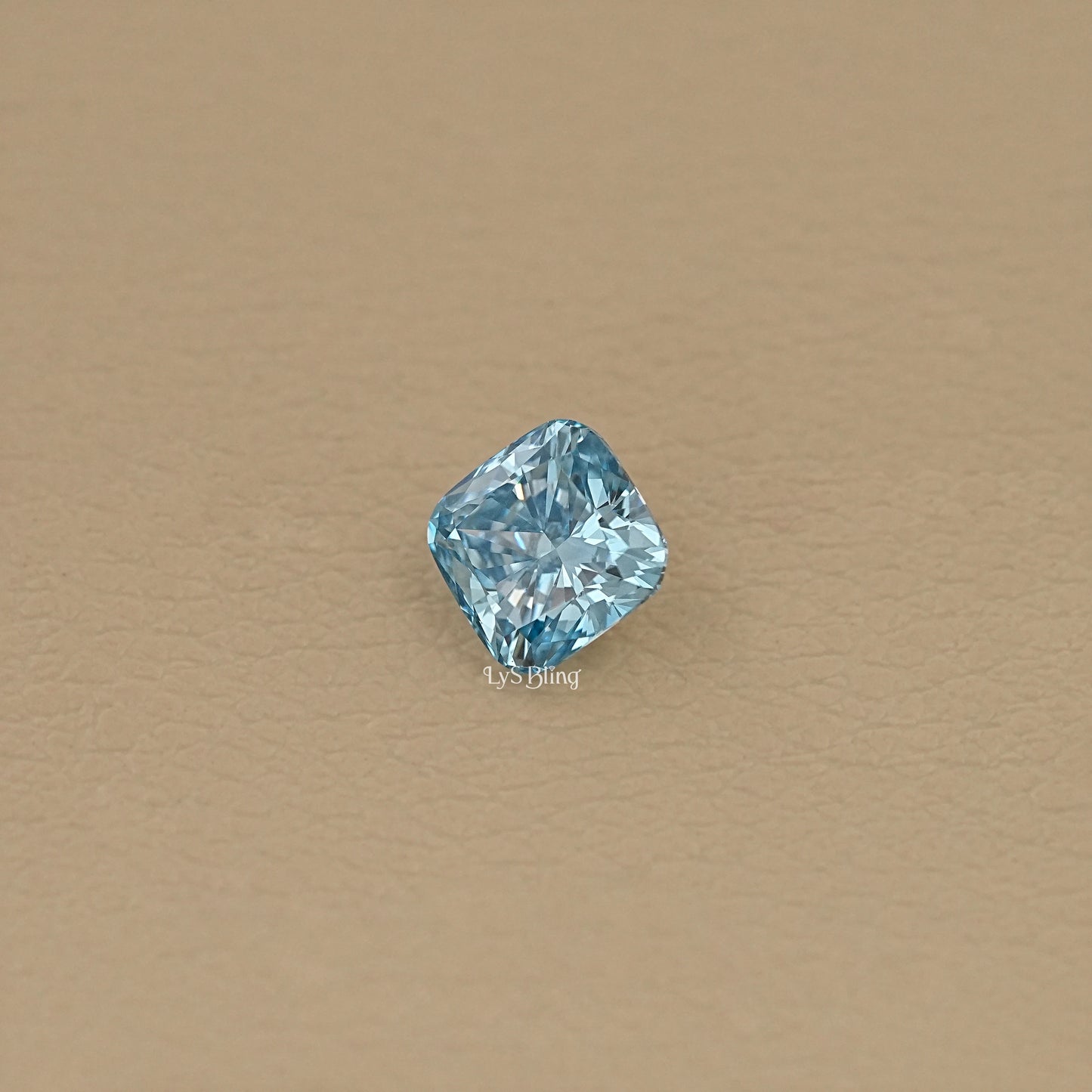 Fancy Vivid Blue Square Cushion Loose Diamond