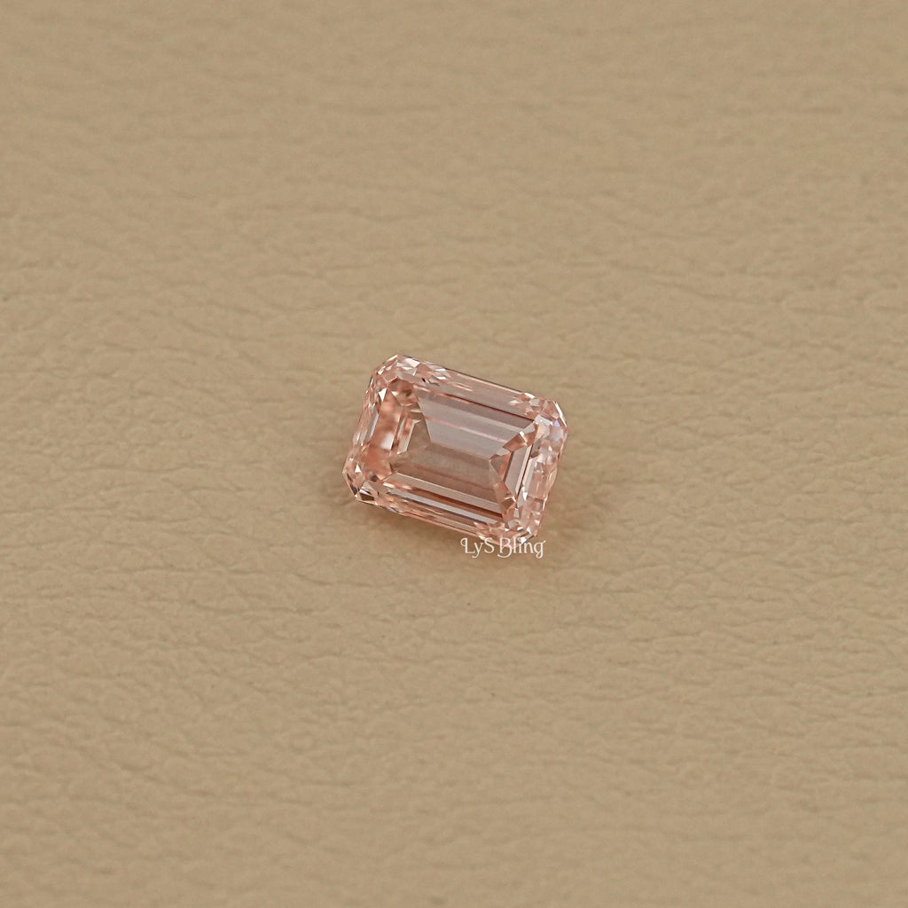 Vivid Pink Emerald Lab Grown Diamond