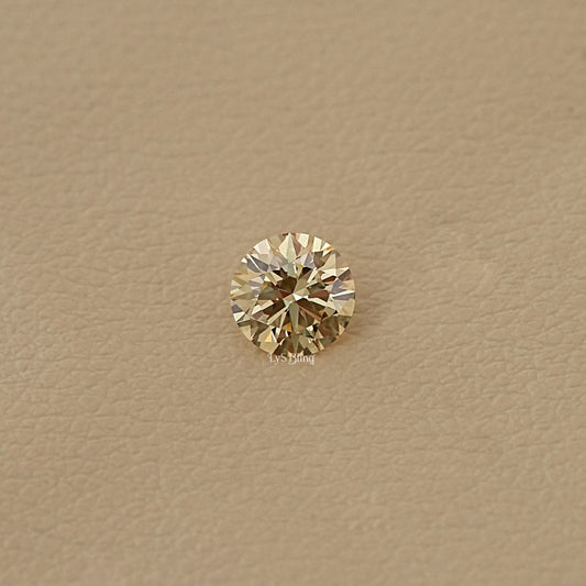 Fancy Intense Yellow Round Lab Grown Diamond