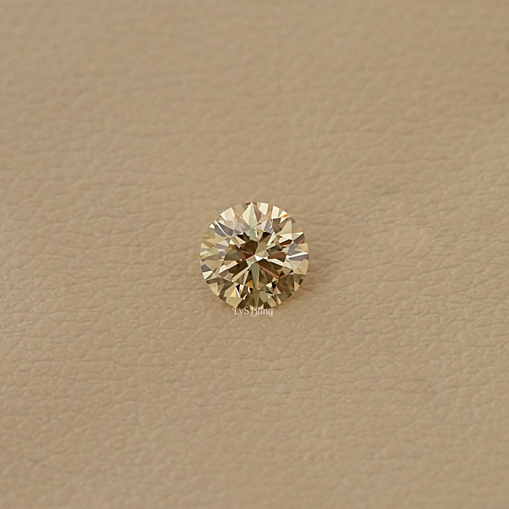 Fancy Intense Yellow Round Lab Grown Diamond